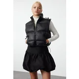 Trendyol Black Regular Bow Detailed Puffer Vest