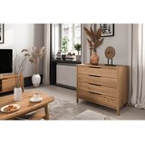 The Beds Niska komoda od punog hrasta u prirodnoj boji 95x80 cm Twig – | shoptok.hr