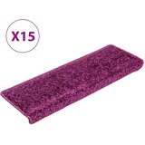  Prostirke za stepenice 15 kom 65x21x4 cm ljubičaste pravokutne rubove | shoptok.hr