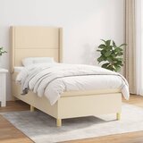 The Living Store Box spring postelja z vzmetnico krem 90x200 cm blago - Box Spring Postelja, (21512933) Cene