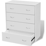  Komoda s 4 ladice 60 x 30,5 x 71 cm bijele | shoptok.hr