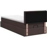  od pjene s madracem i LED-om Tamno smeđa 90 x 190 cm | shoptok.hr