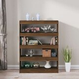 vidaXL knjižna omara/pregrada rjavi hrast 100x30x135 cm | Shoptok.si