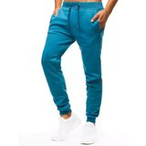 DStreet Spodnie męskie dresowe turkusowe | Shoptok.si