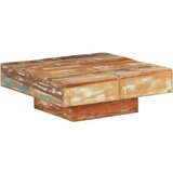 vidaXL Klubska mizica 80x80x28 cm trden predelan les Cene