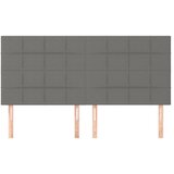  Uzglavlje tamno sivo 180x5x118/128 cm tkanina | shoptok.hr