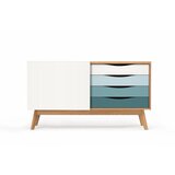 Woodman komoda s plavim ladicama Avon Cijene