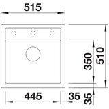 Blanco sudopera dalago 5 515x510/190 mm nežno bela | ePonuda.com