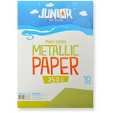 Junior jolly Metallic Paper, papir metalik, A4, 250g, 10K, odaberite nijansu Limeta Cene