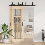vidaXL Pribor za klizna vrata 152,5 cm čelični crni | shoptok.hr