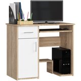AKORD Jay Računalniška Miza, Hrast Sonoma/Bela, (5000332931) | Shoptok.si