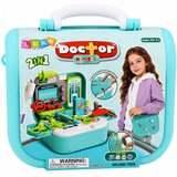  2-v-1 medicinski komplet v ovitku, prenosna zdravniška pisarna, dodatki, modra | Shoptok.si