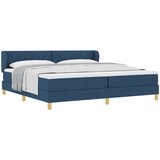 vidaXL Postelja z vzmetnico Modra 200x200 cm Tkanina, (22052059) | Shoptok.si