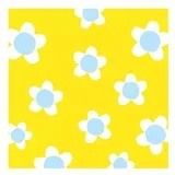 Flower Fun - Salvete - Flower Fun, Yellow, 33x33 cm