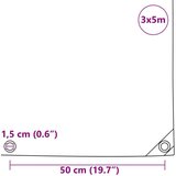 vidaXL Cerada 650g / m² Narančasta 3 x 5 m Platno s PVC premazom | shoptok.hr