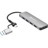 Sandberg USB-C/A na 4xUSB 3.0 razdelilnik | Shoptok.si