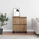 vidaXL s pohranom s vratima Smeđa 60 x 35 x 70 cm Konstruirano drvo | shoptok.hr