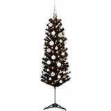  Umjetno usko božićno drvce s kuglicom 150 cm 150 LED lampica | shoptok.hr