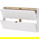 Germania Bijeli preklopni/viseći ormarić za cipele u dekoru hrasta 140x83x18 cm Ameca – | shoptok.hr
