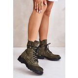 EVENTO High ankle boots with zippers green Maisa | Eponuda.ba