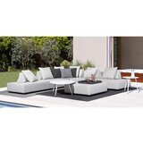 BIZZOTTO Okrugao vrtni stolić aluminijski ø 50 cm Ridley – | shoptok.hr