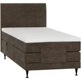 POSTELJA BOXSPRING 120 cm x 200 cm , tekstil rjava