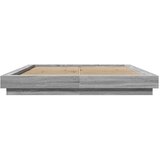  Okvir za krevet s LED svjetlima boja hrasta 160 x 200 cm drveni | Eponuda.com