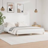 The Living Store Posteljni okvir visok sijaj bel 200x200 cm inženirski les - Posteljni Okvir, (21531278) | Shoptok.si