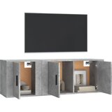  2-dijelni set TV ormarića siva betona konstruirano drvo | Eponuda.com