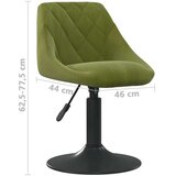 vidaXL Jedilni stol svetlo zelen žamet | Shoptok.si