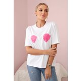 Kesi Cotton blouse with a floral print in white | shoptok.hr