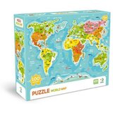 Dodo Puzzle Mapa svijeta, 100 dijelova Cijene