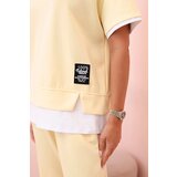 Kesi Włoski Women's butter set with short sleeves and pants yellow | Shoptok.si