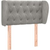  Vzglavje z ušesi svetlo sivo 83x23x78/88 cm žamet, (20952514) | Shoptok.si