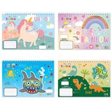 Luna Spiralni risalni blok : Kreativne misli s 40 listi 20 x 28 cm v štirih različicah 1 kos Cene
