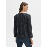 Opus Bluza 'Sannah' nočno modra / rjava / bela | Shoptok.si