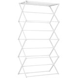 HOMCOM stojalo za perilo kovina, ABS 74D x 35Š x 144V cm belo, (5000242315) Cene