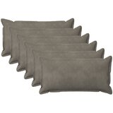  Presvlaka za jastuk 6 pcs HOUTEN Svjetlosiva 40 x 80 cm Baršun | shoptok.hr