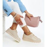 Gemre Beige leather sneakers Samaha | Shoptok.si