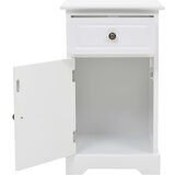 Noćni ormarić od MDF-a i borovine 35 x 32 x 59 cm | shoptok.hr