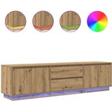 vidaXL TV ormarić s LED svjetlima Artisan hrast 193,5x41x50 cm | shoptok.hr