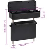  Naslon za roke za avto univerzalen črn 23x8x(30-38) cm ABS, (21416151) | Shoptok.si
