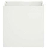  Vrtna saksija Bijela 45 x 45 x 45 cm Čelična vrata - Bijela 45 x 45 x 45 cm 1 | shoptok.hr