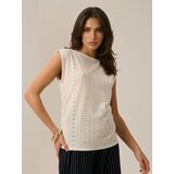 Sinsay Bluza bez rukava s ажurnim uzorkom | shoptok.hr