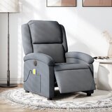 vidaXL Električni masažni naslonjač tamnosivi baršunasti | shoptok.hr