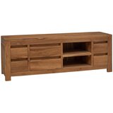 vidaXL TV komoda 110 x 30 x 40 cm Prirodna Čvrsto teak drvo | shoptok.hr