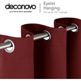 DECONOVO zatemnitvena termo zavesa z obročki – 140 × 240 cm odprta embalaža | Shoptok.si