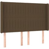 Maison Chic vzglavna omarica - nočna omarica - posteljna omarica z ušesi temno rjavo 147x16x118/128 cm blago, (21711688) | Shoptok.si