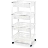 Kolica za Povrće Tontarelli Mito 4 Plastika Bijela 40 x 29 x 62 cm (12 kom.) | shoptok.hr