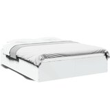 Furnova Posteljni okvir bel 150x200 cm inženirski les, (21936791) | Shoptok.si